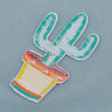 Maxbell 9 Pieces Mixed Embroidered Cactuses Patches Iron Sew on Patches Sewing Applique Clothing Decoration - Aladdin Shoppers