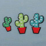 Maxbell 9 Pieces Mixed Embroidered Cactuses Patches Iron Sew on Patches Sewing Applique Clothing Decoration - Aladdin Shoppers
