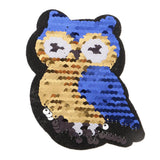 Cartoon Owl Reversible Sequins Iron On Patches for DIY Clothes Patch Appliques - Aladdin Shoppers