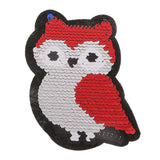 Cartoon Owl Reversible Sequins Iron On Patches for DIY Clothes Patch Appliques - Aladdin Shoppers