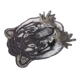 Tiger Head Pattern Patches Sequin Motifs Sew On Patch DIY Clothing Applique - Aladdin Shoppers