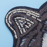 Tiger Head Pattern Patches Sequin Motifs Sew On Patch DIY Clothing Applique - Aladdin Shoppers