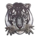 Tiger Head Pattern Patches Sequin Motifs Sew On Patch DIY Clothing Applique - Aladdin Shoppers