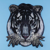Tiger Head Pattern Patches Sequin Motifs Sew On Patch DIY Clothing Applique - Aladdin Shoppers