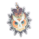Crown Owl Patches Animal DIY Iron on Clothes Bags Stickers Appliques Large - Aladdin Shoppers