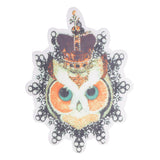 Crown Owl Patches Animal DIY Iron on Clothes Bags Stickers Appliques Large - Aladdin Shoppers