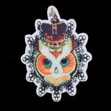 Crown Owl Patches Animal DIY Iron on Clothes Bags Stickers Appliques Large - Aladdin Shoppers