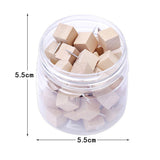 Maxbell 50 Pieces Map Tacks Wood Push Pins Wooden Head Steel Point Home Office Projects - Aladdin Shoppers