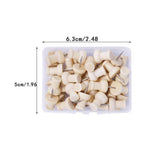 Maxbell 40pcs Natural Wooden Head Push Pins Decorative Thumb Tacks with Storage Box for Maps, Photos - Aladdin Shoppers