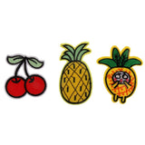 Maxbell DIY 18pcs Fruits Styles Embroidered Patch Sew On/Iron On Patch Applique Clothes Dress Plant Hat Jeans Sewing Flowers Applique Diy Accessory
