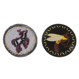 8Pcs Mixed Round Flower & Animals Embroidery Applique Patches for Clothes Sewing Crafting Decorating DIY - Aladdin Shoppers