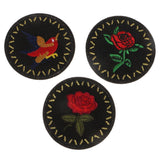 8Pcs Mixed Round Flower & Animals Embroidery Applique Patches for Clothes Sewing Crafting Decorating DIY - Aladdin Shoppers