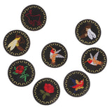 8Pcs Mixed Round Flower & Animals Embroidery Applique Patches for Clothes Sewing Crafting Decorating DIY - Aladdin Shoppers