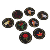 8Pcs Mixed Round Flower & Animals Embroidery Applique Patches for Clothes Sewing Crafting Decorating DIY - Aladdin Shoppers