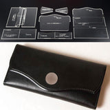 8 Pieces Acrylic Template for Handbag Purse Long Wallet Leathercraft Pattern Set - Aladdin Shoppers