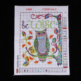 Cartoon Owl Stamped Cross Stitch Kit DIY Handmade Needlework for Beginners14CT 32x41cm - Aladdin Shoppers