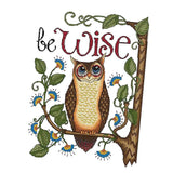 Cartoon Owl Stamped Cross Stitch Kit DIY Handmade Needlework for Beginners14CT 32x41cm - Aladdin Shoppers