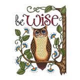 Cartoon Owl Stamped Cross Stitch Kit DIY Handmade Needlework for Beginners14CT 32x41cm - Aladdin Shoppers