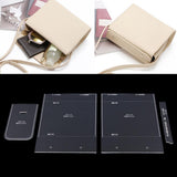 4pcs/pack Leather Craft Transparent Acrylic Cross Body Shoulder Bag Mould Pattern Stencil Template - Aladdin Shoppers