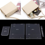 4pcs/pack Leather Craft Transparent Acrylic Cross Body Shoulder Bag Mould Pattern Stencil Template - Aladdin Shoppers