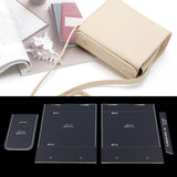 4pcs/pack Leather Craft Transparent Acrylic Cross Body Shoulder Bag Mould Pattern Stencil Template - Aladdin Shoppers