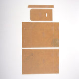 4pcs/pack Leather Craft Transparent Acrylic Cross Body Shoulder Bag Mould Pattern Stencil Template - Aladdin Shoppers