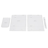 4pcs/pack Leather Craft Transparent Acrylic Cross Body Shoulder Bag Mould Pattern Stencil Template - Aladdin Shoppers