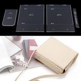 4pcs/pack Leather Craft Transparent Acrylic Cross Body Shoulder Bag Mould Pattern Stencil Template - Aladdin Shoppers