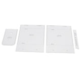 4pcs/pack Leather Craft Transparent Acrylic Cross Body Shoulder Bag Mould Pattern Stencil Template - Aladdin Shoppers