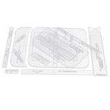 14pcs Shoulder Bag Design Clear Acrylic Stencil Template DIY Leather Crafts - Aladdin Shoppers