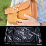 14pcs Shoulder Bag Design Clear Acrylic Stencil Template DIY Leather Crafts - Aladdin Shoppers