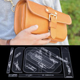 14pcs Shoulder Bag Design Clear Acrylic Stencil Template DIY Leather Crafts - Aladdin Shoppers
