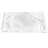 14pcs Shoulder Bag Design Clear Acrylic Stencil Template DIY Leather Crafts - Aladdin Shoppers