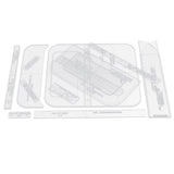 14pcs Shoulder Bag Design Clear Acrylic Stencil Template DIY Leather Crafts - Aladdin Shoppers