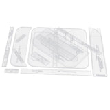 14pcs Shoulder Bag Design Clear Acrylic Stencil Template DIY Leather Crafts - Aladdin Shoppers