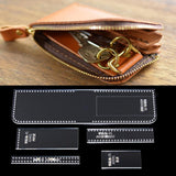 5Pieces Clear Acrylic Key Case Bag Pattern Stencil Template Tools DIY Crafts - Aladdin Shoppers