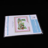 Stamped Cross Stitch Kits Patterns Embroidery Kit - Cottage Garden, 14 Counted 50x33cm - Aladdin Shoppers