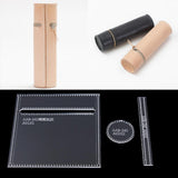 Leather Handcraft Unisex Brush Pot Pen Pencil Ruler Holder Pouch Case Cosmetic Makeup Brush Travel Bag Handbag Acrylic Stencil Templates Patterns - Aladdin Shoppers