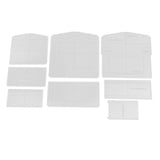 8pcs/Set Clear Acrylic Shoulder Bag Stencil Template DIY Leather Bag Tools for Beginners - Aladdin Shoppers