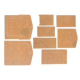 8pcs/Set Clear Acrylic Shoulder Bag Stencil Template DIY Leather Bag Tools for Beginners - Aladdin Shoppers