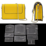 8pcs/Set Clear Acrylic Shoulder Bag Stencil Template DIY Leather Bag Tools for Beginners - Aladdin Shoppers