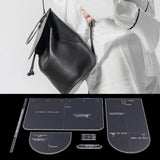7 Pieces/Set Leathercraft Shoulder Bag Backpack Transparent Acrylic Template Stencils - Aladdin Shoppers