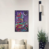 Maxbell DIY Diamond Painting Elegant Fine Cat and Moon Special Shaped Diamond Cross Stitch Kits Crystal Rhinestone Picture Arts - Aladdin Shoppers