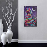 Maxbell DIY Diamond Painting Elegant Fine Cat and Moon Special Shaped Diamond Cross Stitch Kits Crystal Rhinestone Picture Arts - Aladdin Shoppers
