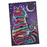 Maxbell DIY Diamond Painting Elegant Fine Cat and Moon Special Shaped Diamond Cross Stitch Kits Crystal Rhinestone Picture Arts - Aladdin Shoppers