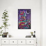 Maxbell DIY Diamond Painting Elegant Fine Cat and Moon Special Shaped Diamond Cross Stitch Kits Crystal Rhinestone Picture Arts - Aladdin Shoppers