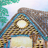 Maxbell 4 Sets DIY Diamond Painting Elegant Fine House Special Shaped Diamond Cross Stitch Kits Crystal Rhinestone Picture Arts - Aladdin Shoppers