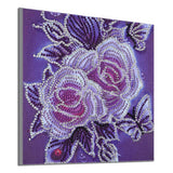 Maxbell 4 Pieces DIY 5D Diamond Painting by Number Kit Crystal Rhinestone Embroidery Cross Stitch Arts Craft Canvas Wall Decor (Mixed Flower) - Aladdin Shoppers