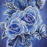 Maxbell 4 Pieces DIY 5D Diamond Painting by Number Kit Crystal Rhinestone Embroidery Cross Stitch Arts Craft Canvas Wall Decor (Mixed Flower) - Aladdin Shoppers