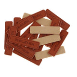 Maxbell 20pcs Handmade PU Leather Label Sew On Labels Engraved Tag Clothes Accessory - Aladdin Shoppers